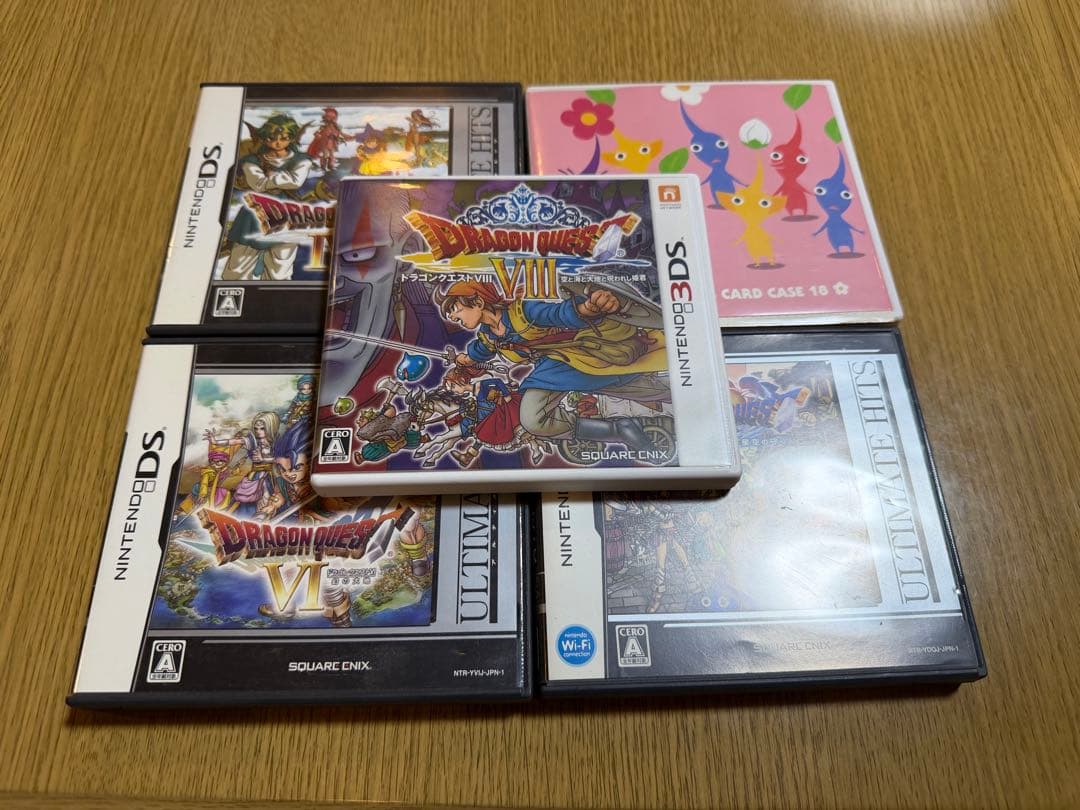 【3DS・DS】ドラゴンクエスト 4・6・7・8・9（5本セット） Nintendo DS Dragon Quest 4 5 6 9 & 3DS 7 8 11 7Games Set DQ Square