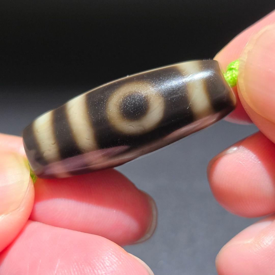 8 老礦天珠 二眼天珠 天珠 天然石 風水 御守 占い