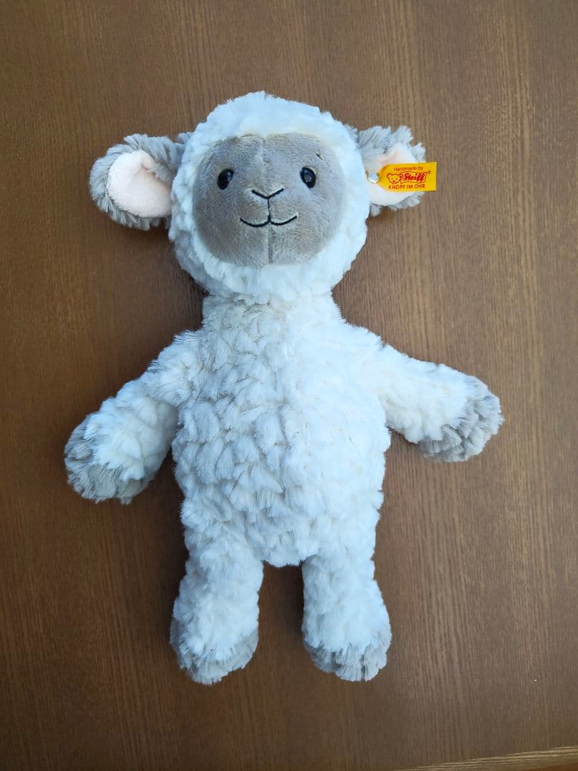 Steiff 羊のぬいぐるみ 約30cm ドイツ製ヴィンテージぬいぐるみ 一点物の子羊