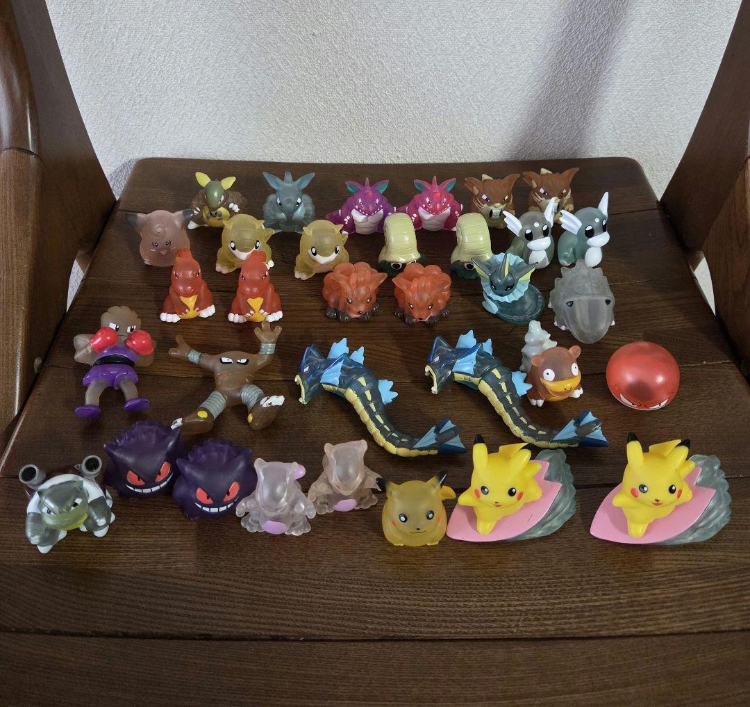 初代、クリアシリーズ】ポケモンキッズ 指人形 フィギュア 33体セット