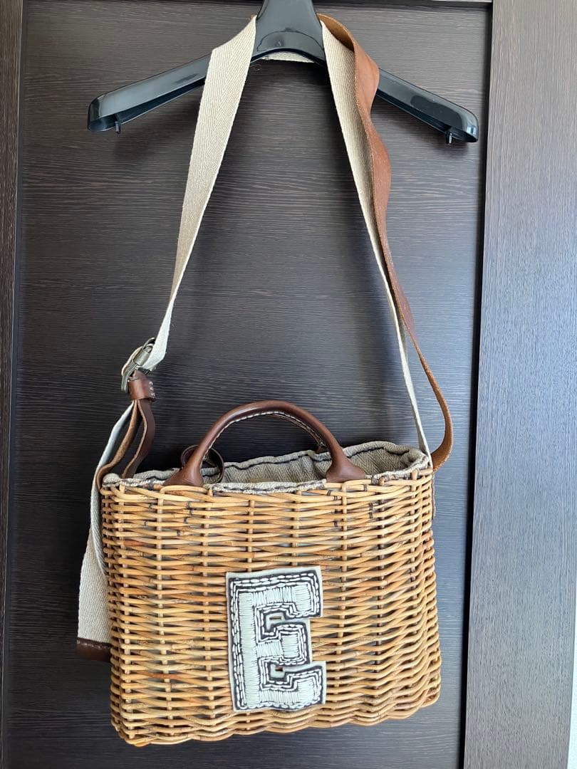 Eワッペン　ebagos ブラウンかごバッグ エバゴス 商品詳細｜セレクトショップcalmの通販サイト｜ebagos、haupiaなど