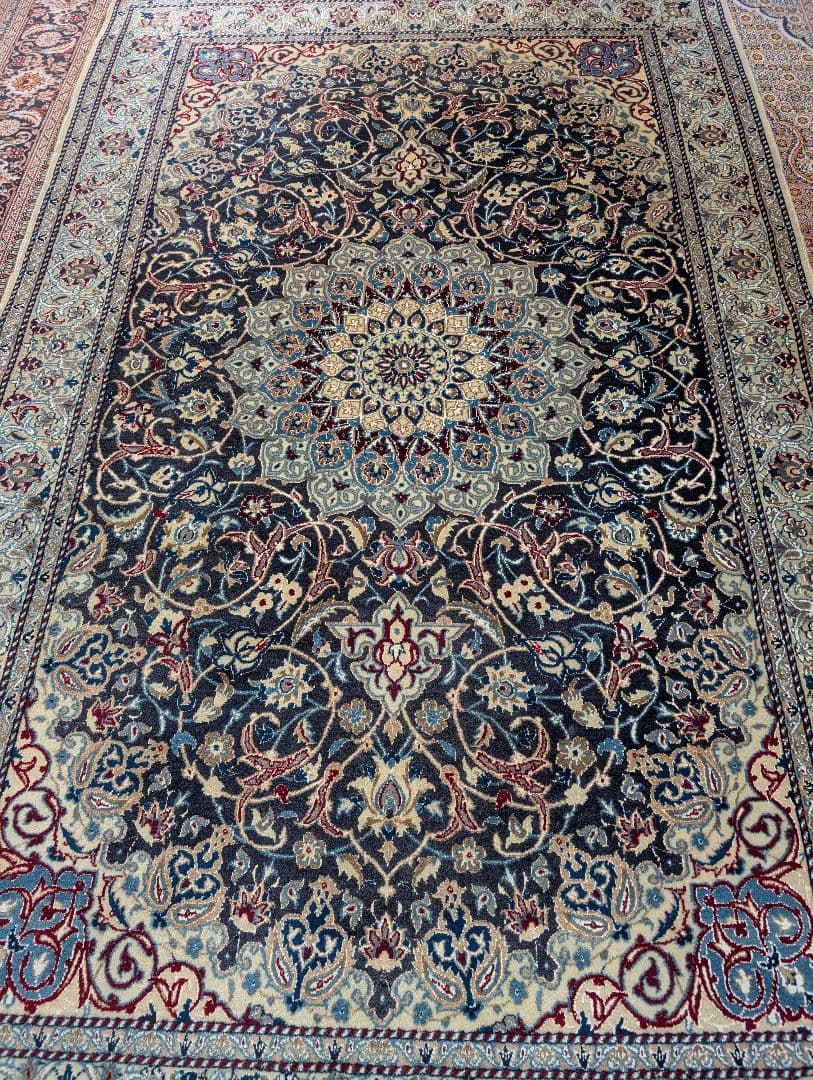 ペルシャ絨毯　ナイン　クリーニング済 Persian carpet　Nain ペルシャ絨毯 ナイン産 約58cm x 88cm｜SATHI RUGS