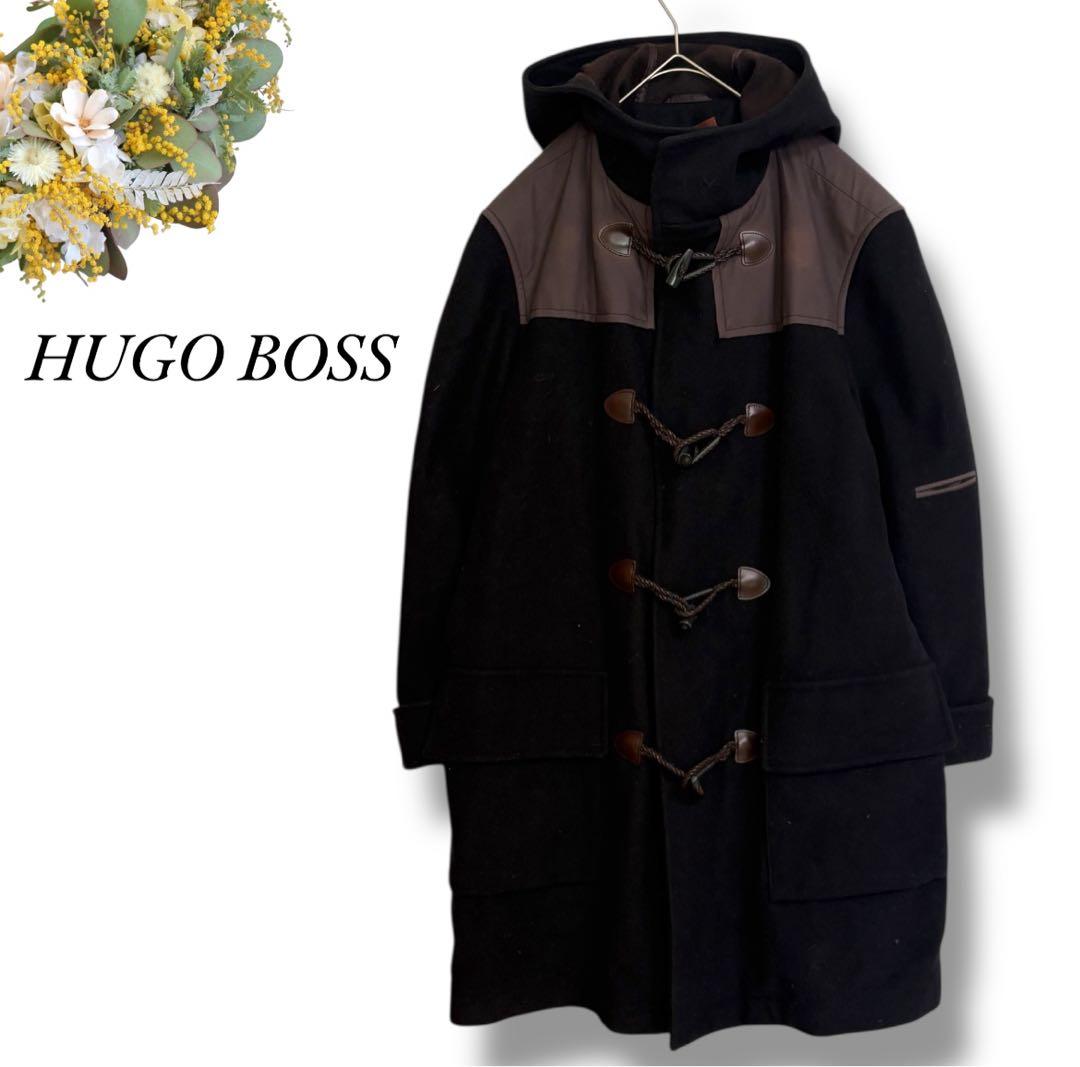 HUGO BOSS ヒューゴボス ダッフルコート 黒 アウター 4462 HUGO BOSS（ヒューゴ・ボス） 新品同様 ヒューゴ ボス ダッフル コート
