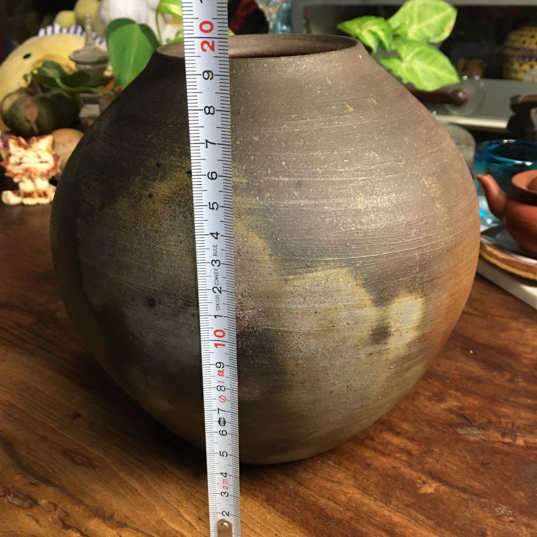 備前焼 小川秀藏 壺 壷 花瓶 一輪挿し