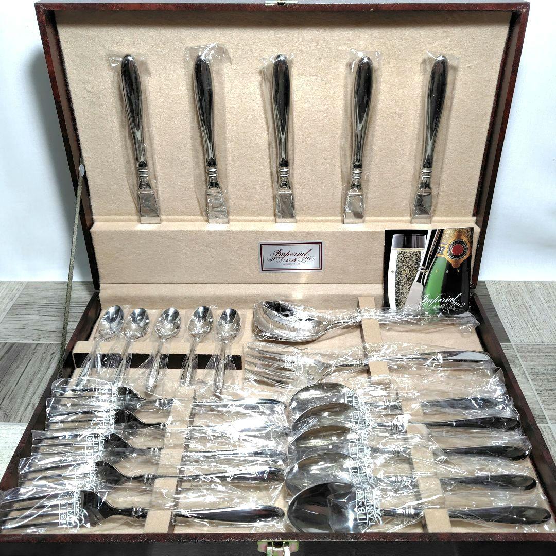 AZUMA インペリアル 18-18 ステンレス ディナーセット 22本 アズマ