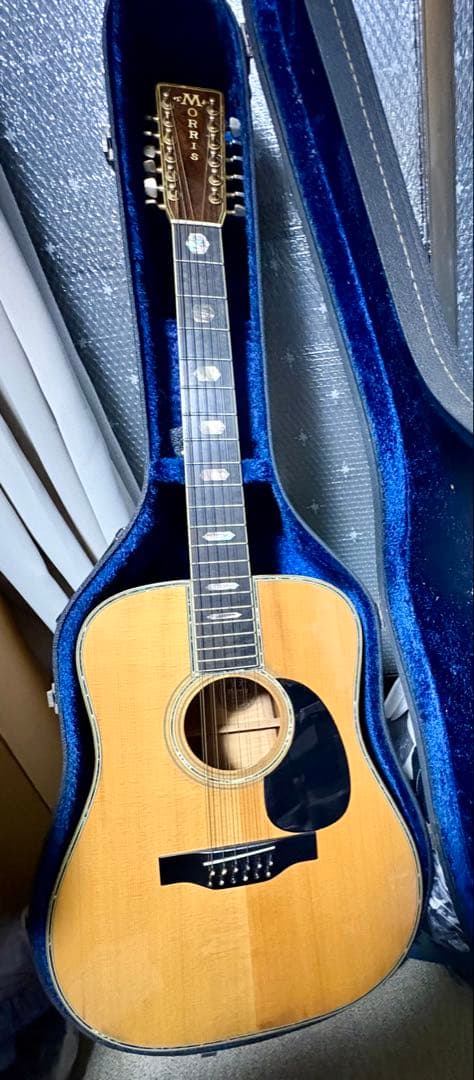 MORRIS B-100 12弦アコースティックギター ハードケース付き - ギター