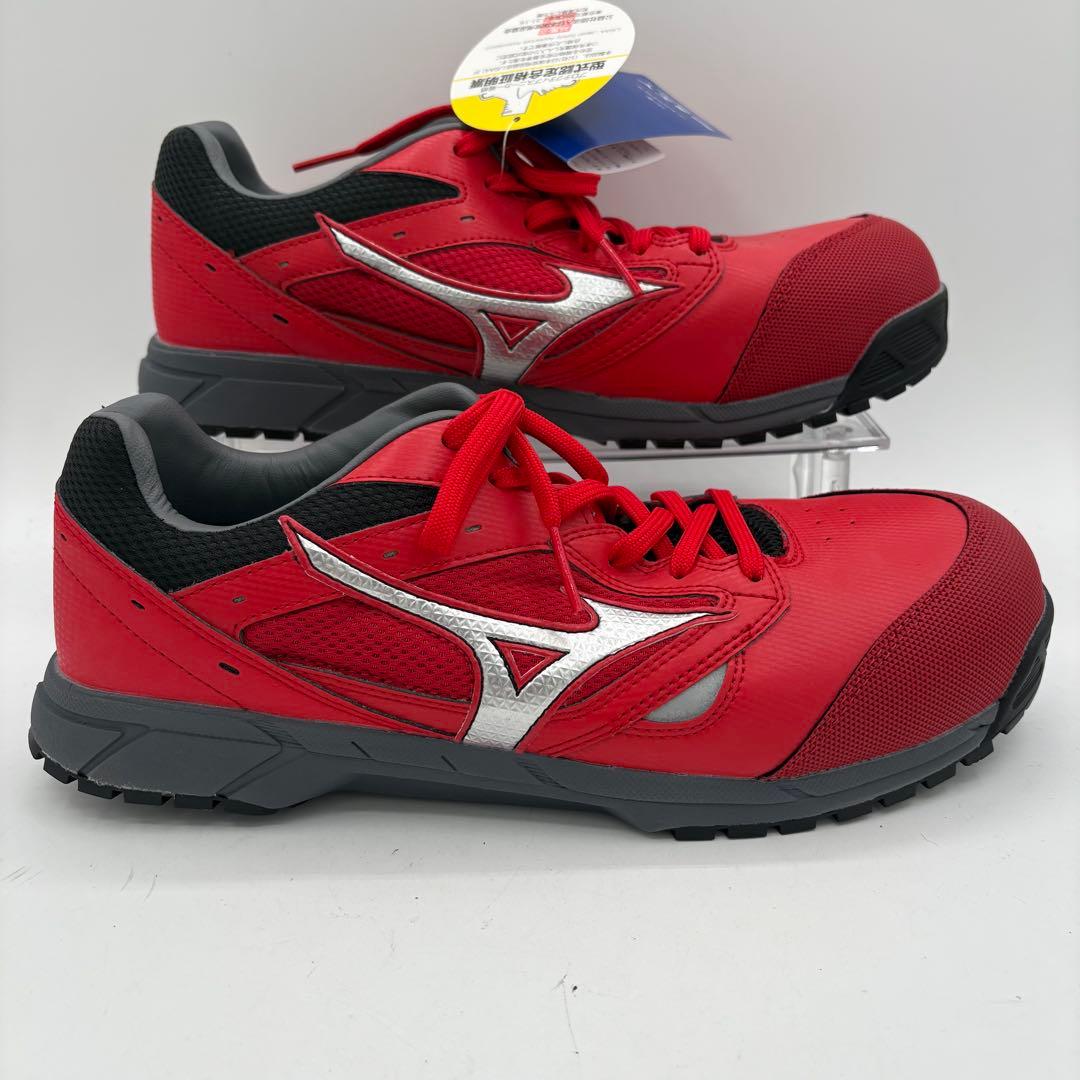 【新品】ミズノ　【26.5cm 3E】　安全靴　オールマイティLS レッド