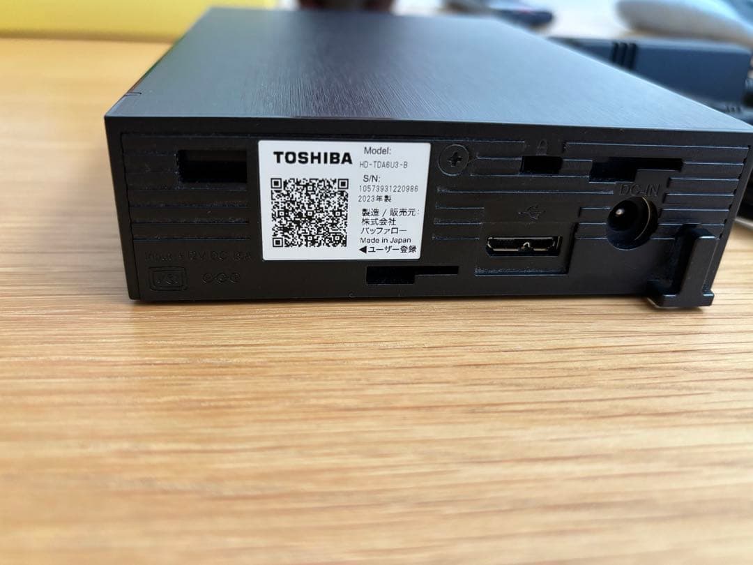 東芝 BAFFALO 外付けHDD HD-TDA6U3-B ジャンク HD-TDA6U3-B/N : 外付けHDD