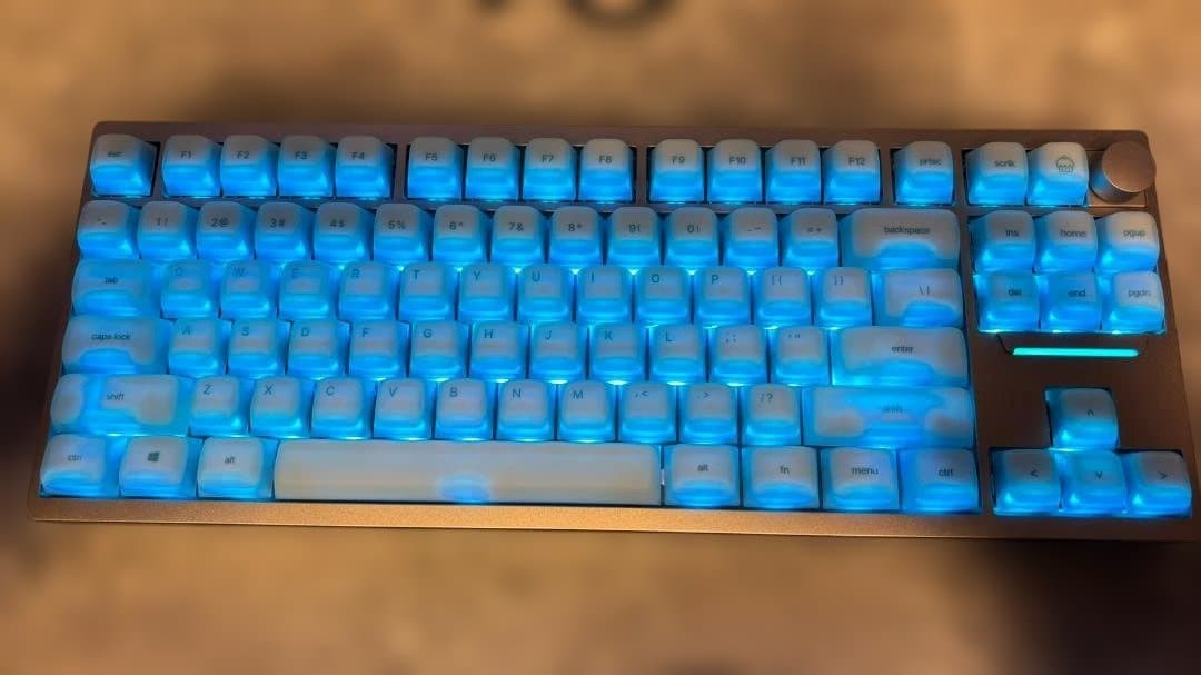 EPOMAKER P87 キーボード＋AegisSil キーキャップ(Blue) - メルカリ