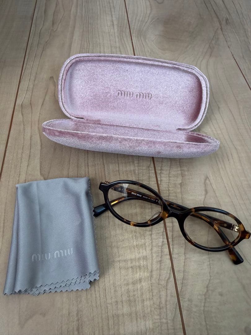 正規品 miumiu リガード サングラス クリアレンズ(ブルーライトカット