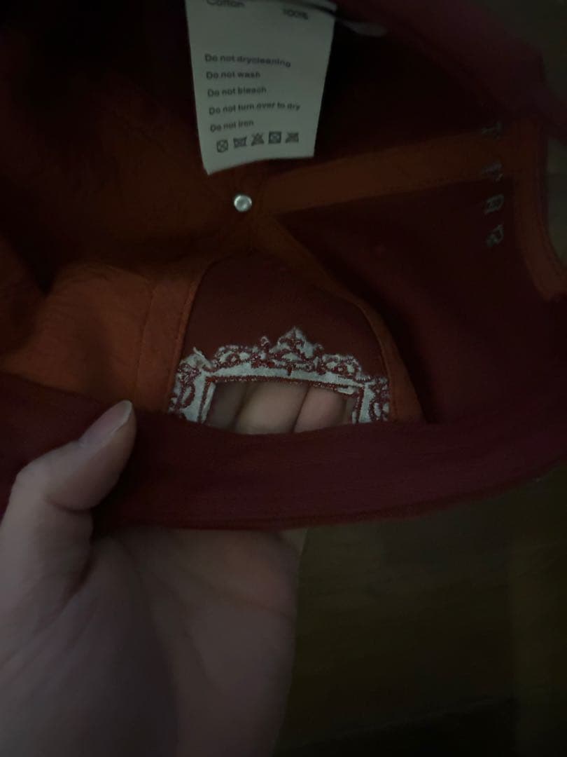 nullus 25ss HOMME ALONE キャップ 赤 - メルカリ