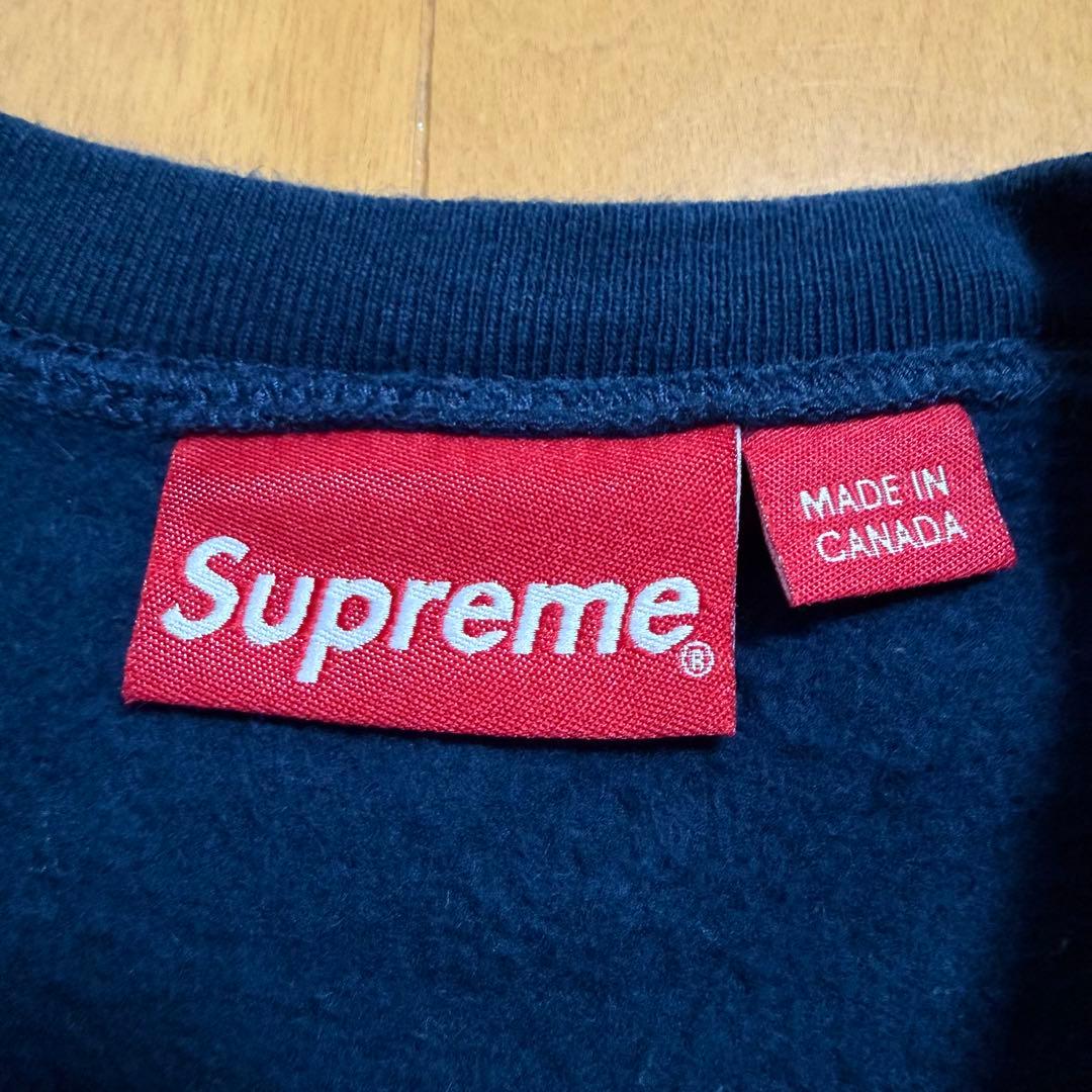 Supreme Underline Crewneck ネイビー 20ss - メルカリ