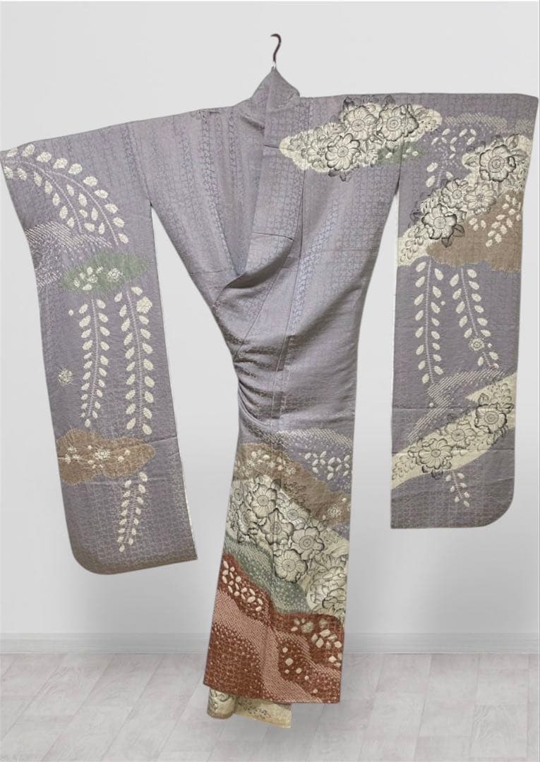 辻ヶ花 作家物 落款入り グレー 振袖 フルセット - メルカリ