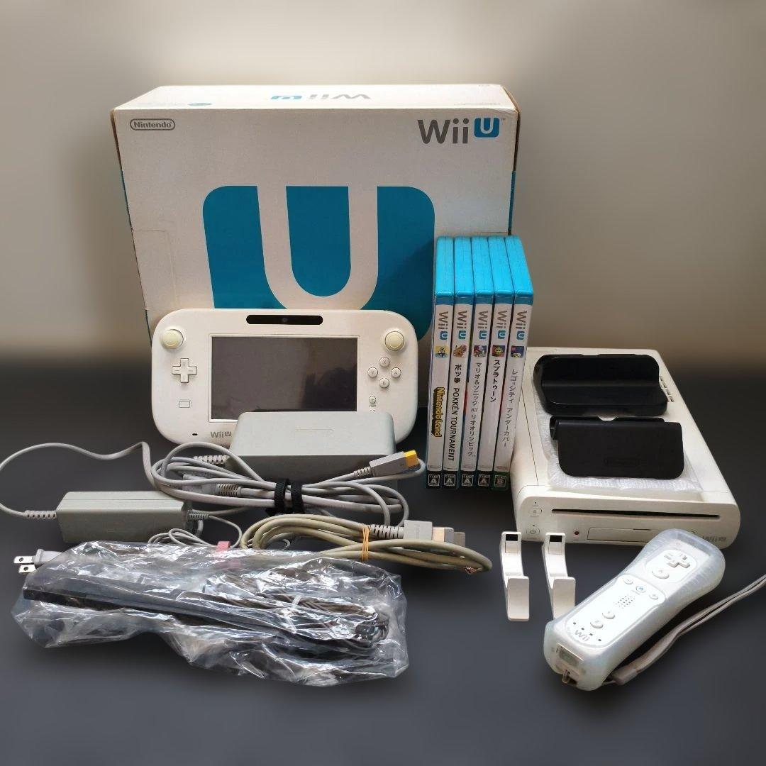 Nintendo Wii U 本体 ホワイト ソフトセット - メルカリ
