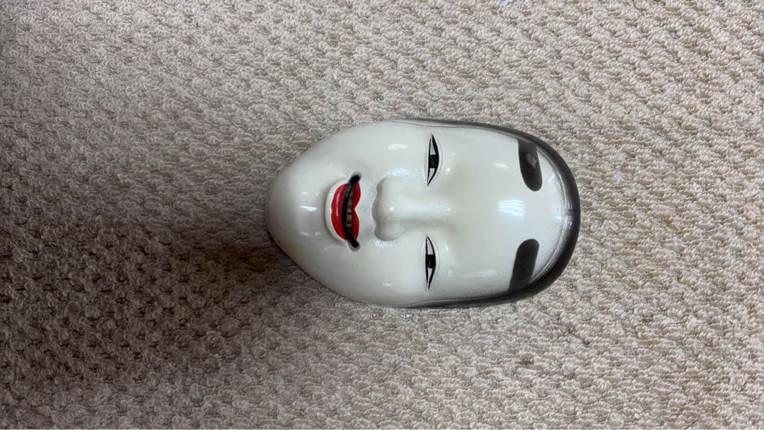 白 黒 能面 鉄製