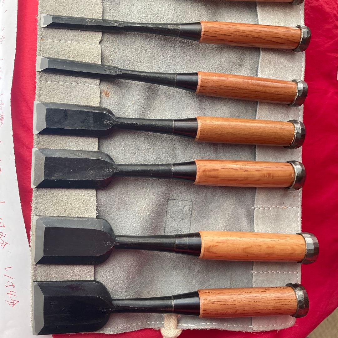 東京製 二代目左久作追入鑿 七本組