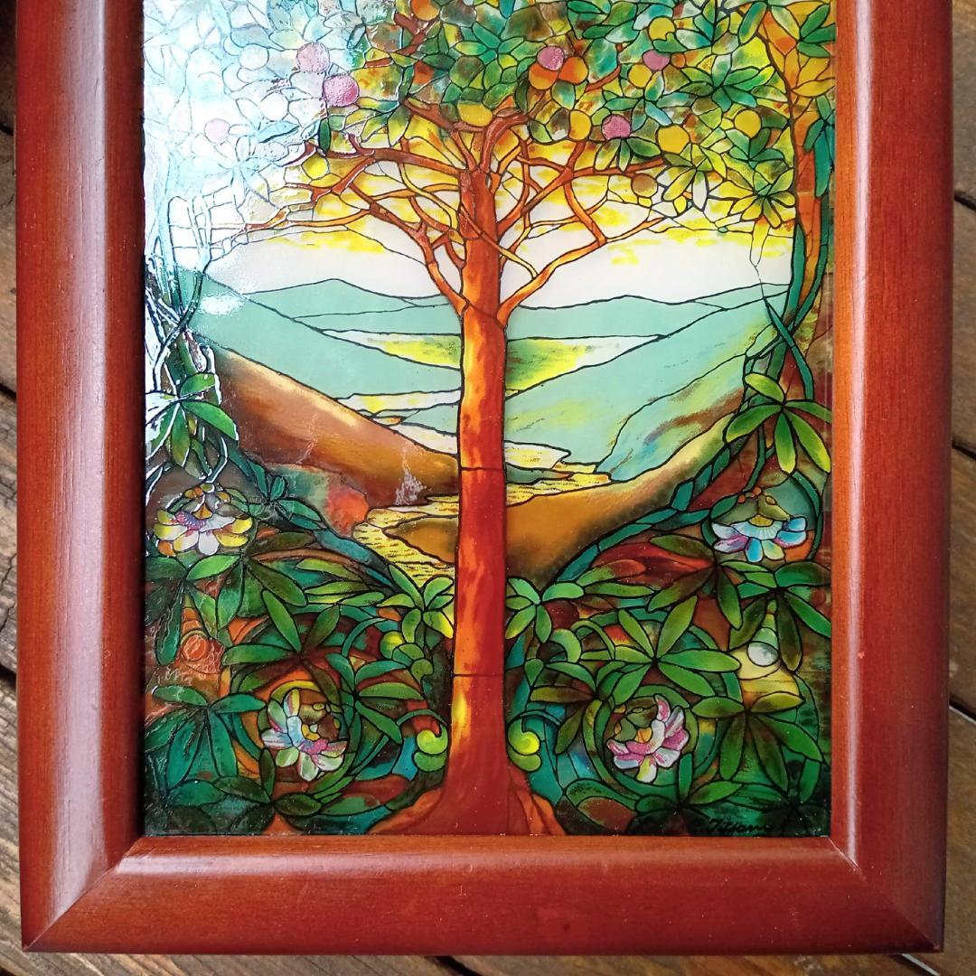 ルイスCティファニー ステンドグラス生命の木 宝石箱グラスマスターズ