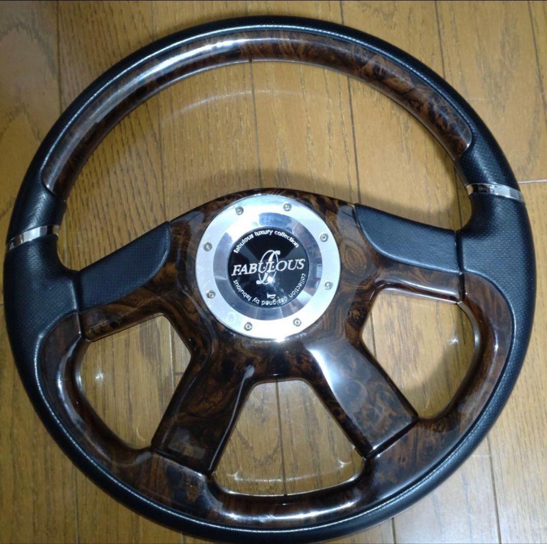 美品 ファブレス ウッドコンビステアリング - メルカリ