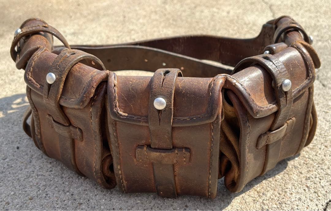 希少】50's スウェーデン軍実物 バンダリアポーチ カオスポーチ