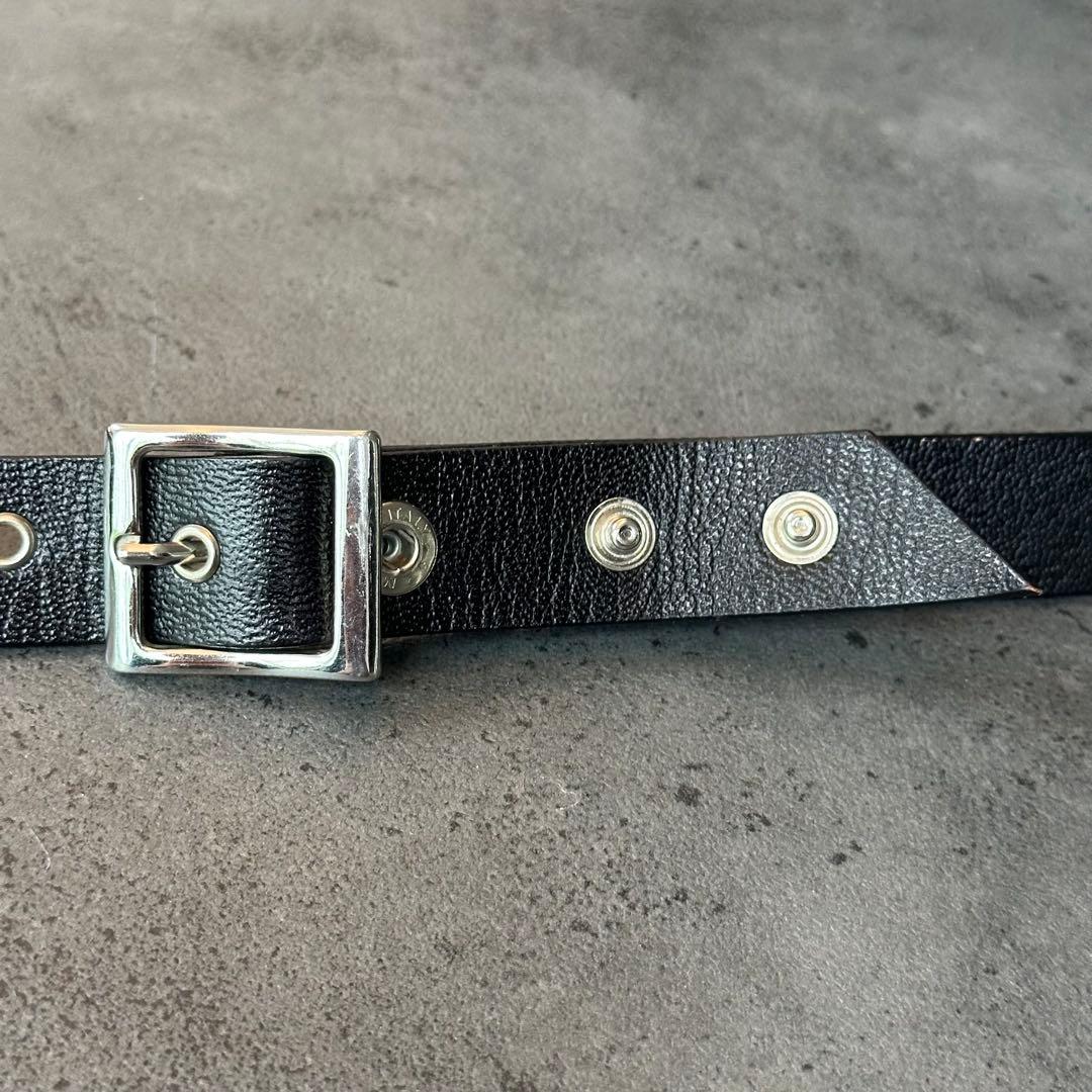 DOLCE&GABBANA y2k 00s ロック ロゴ レザーベルト