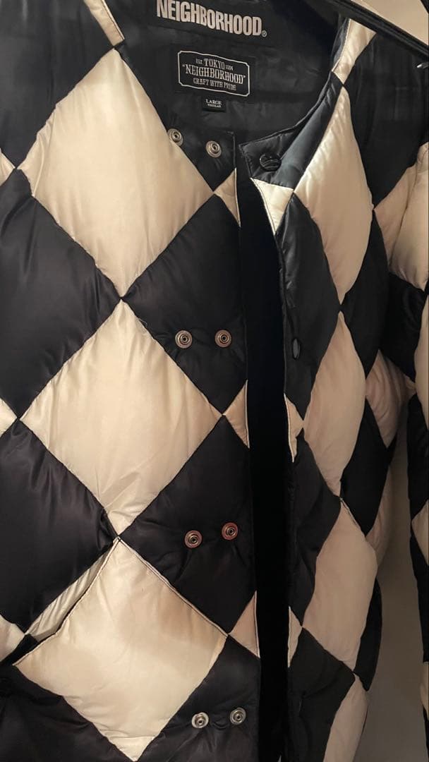 美品‼︎※ ネイバーフッド チェッカーダウン ネイバーフッドダウン 人気