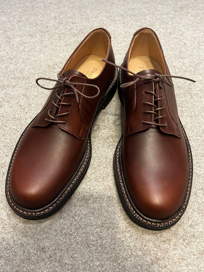 PADRONE新品未使用定価37,ダービープレーントゥクレープソール42