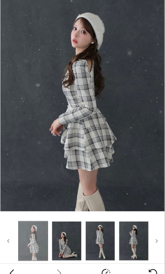 ︎*︎様 エムミーエメ Sleeve halter check mini one - メルカリ