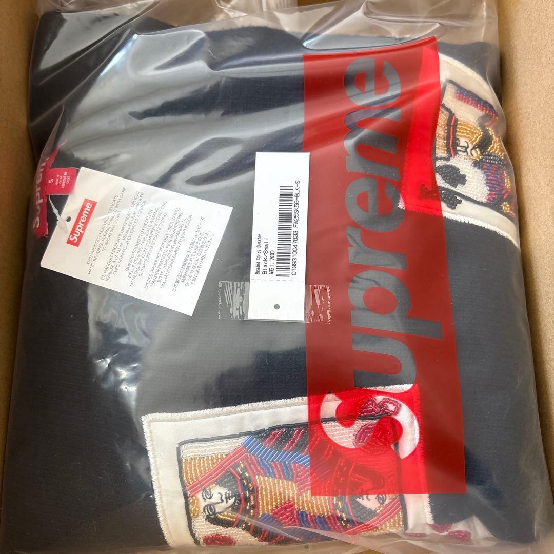 Supreme Beaded Cards Sweater - メルカリ