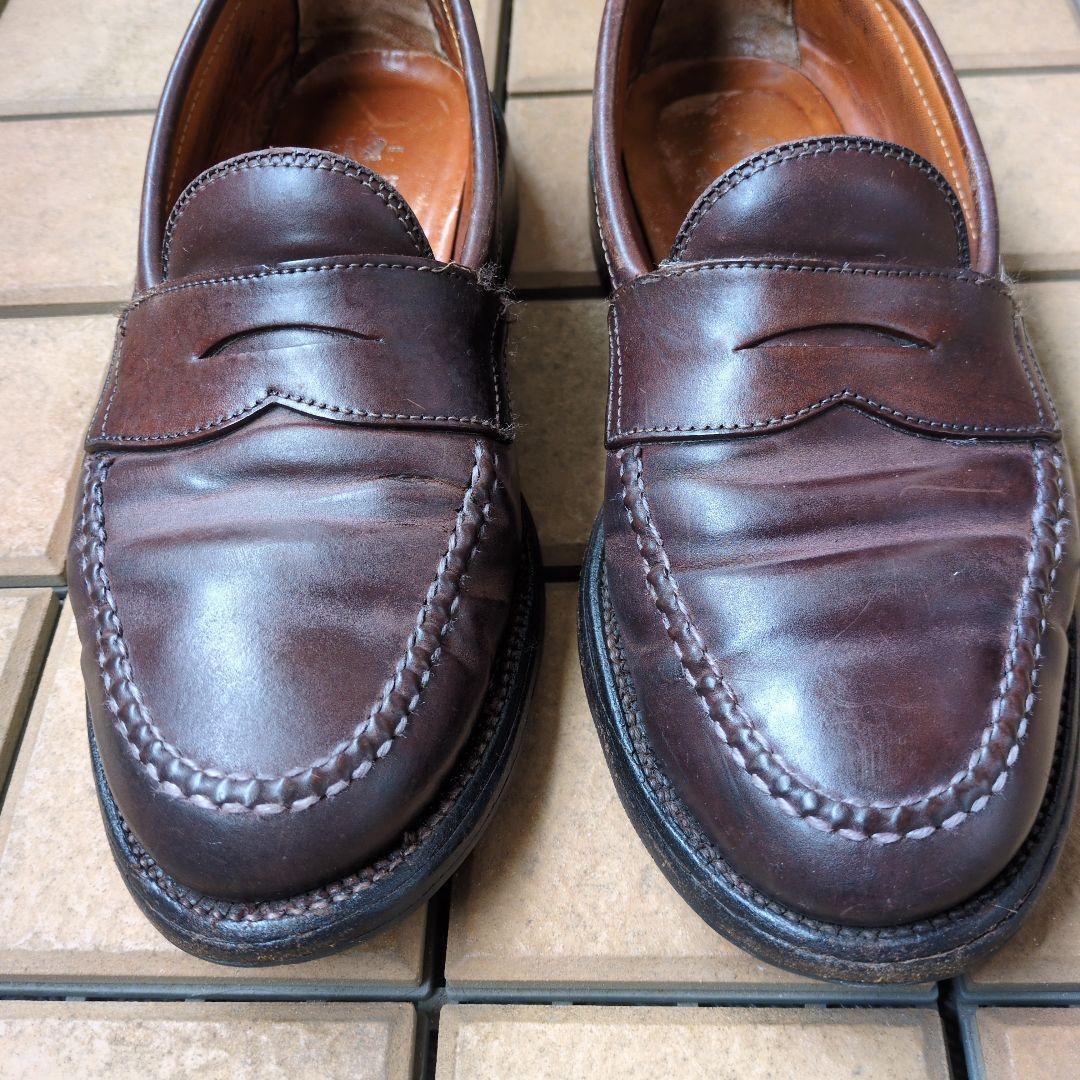 Alden 986 コードバン バーガンディ 7D ペニーローファー USA製 - メルカリ