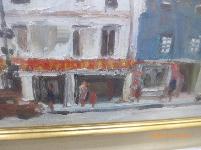 水野一好の10号の油絵「パリ風景」です。 - メルカリ