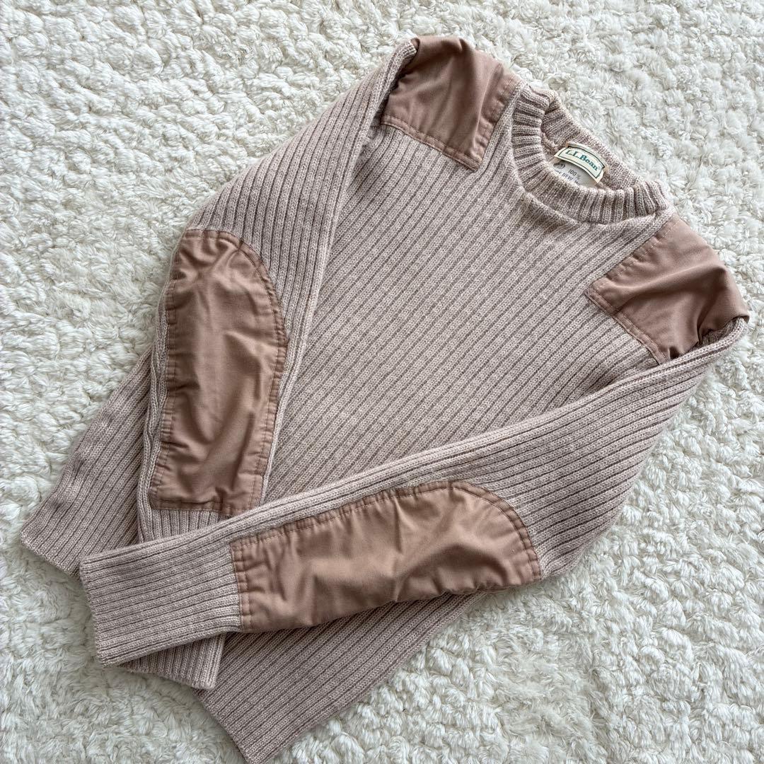 美品80sコマンドセーター L.L.Bean ニット M バーズアイ ミリタリー