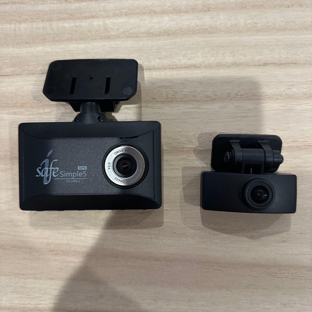 ジャンク品］ドライブレコーダー DC-DR652 リアカメラ付き - メルカリ