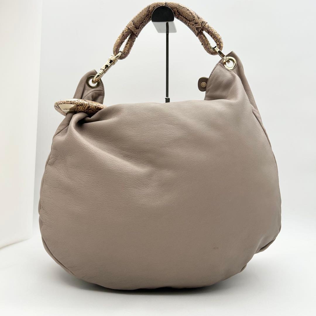 極希少✨ ジミーチュウ ワンショルダーバッグ スカイ レザー パイソン