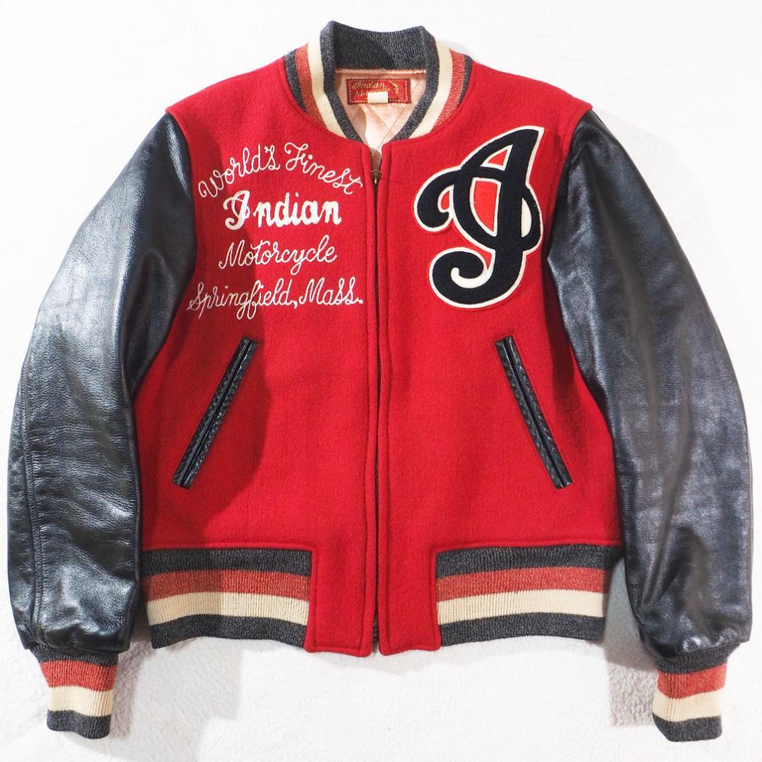 インディアンモーターサイクル スタジャン 袖レザー 東洋