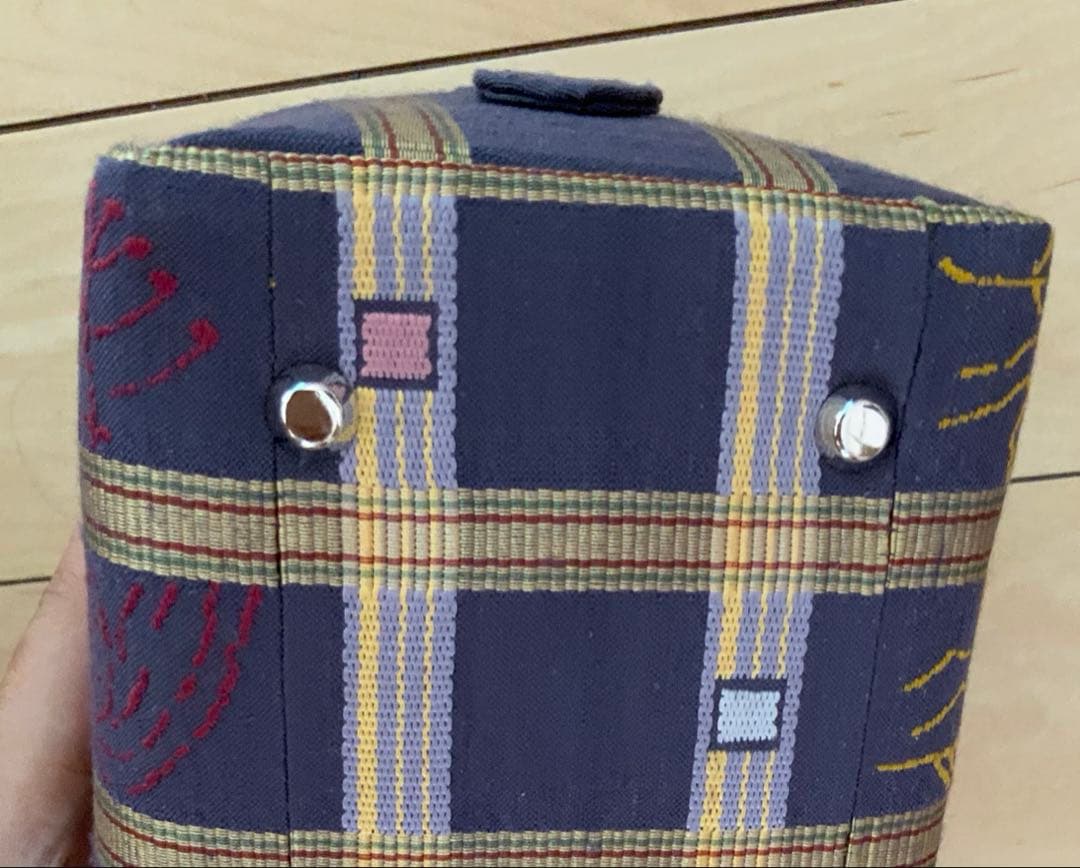 新品未使用 かづら清 和装用 バッグ ネイビー チェック柄の通販はau