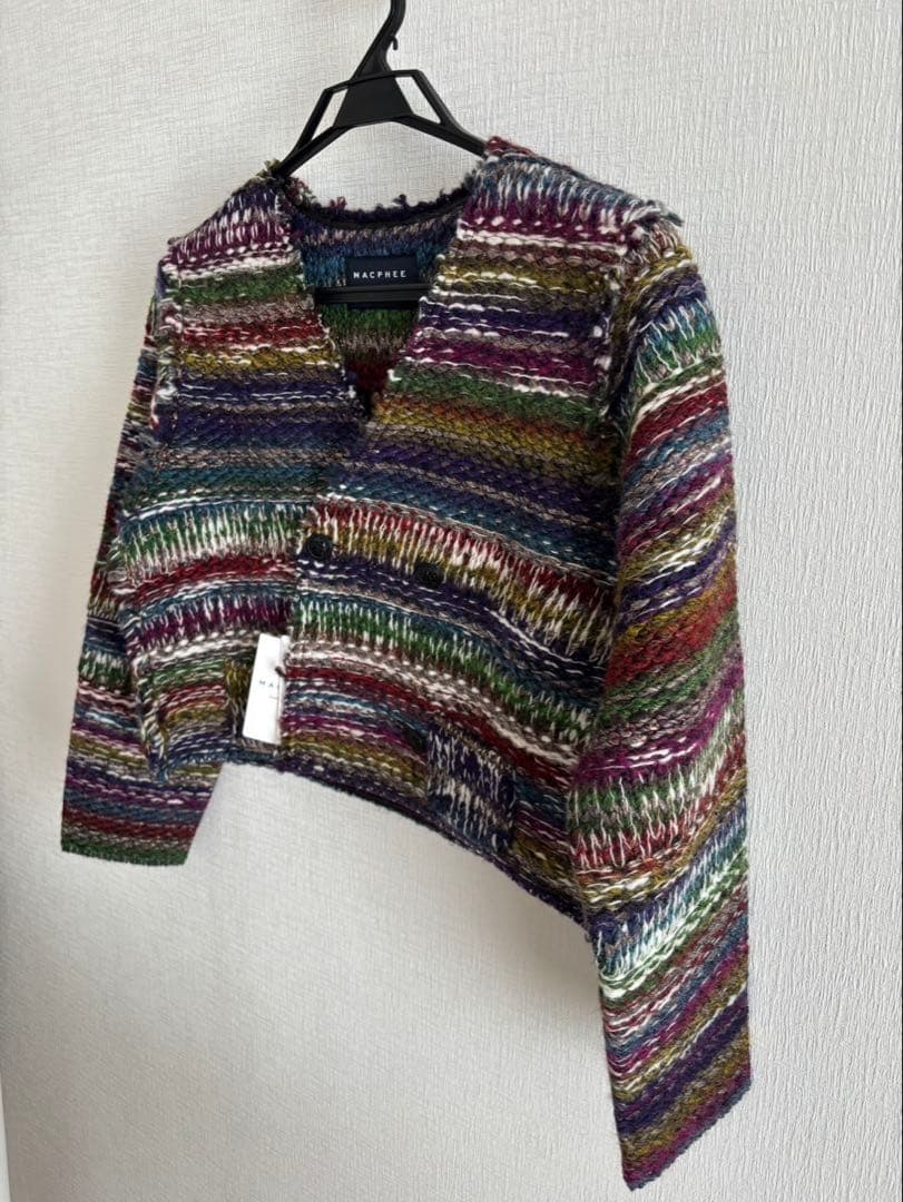 TOMORROWLAND ニットボンディング クロップドジャケット マカフィー