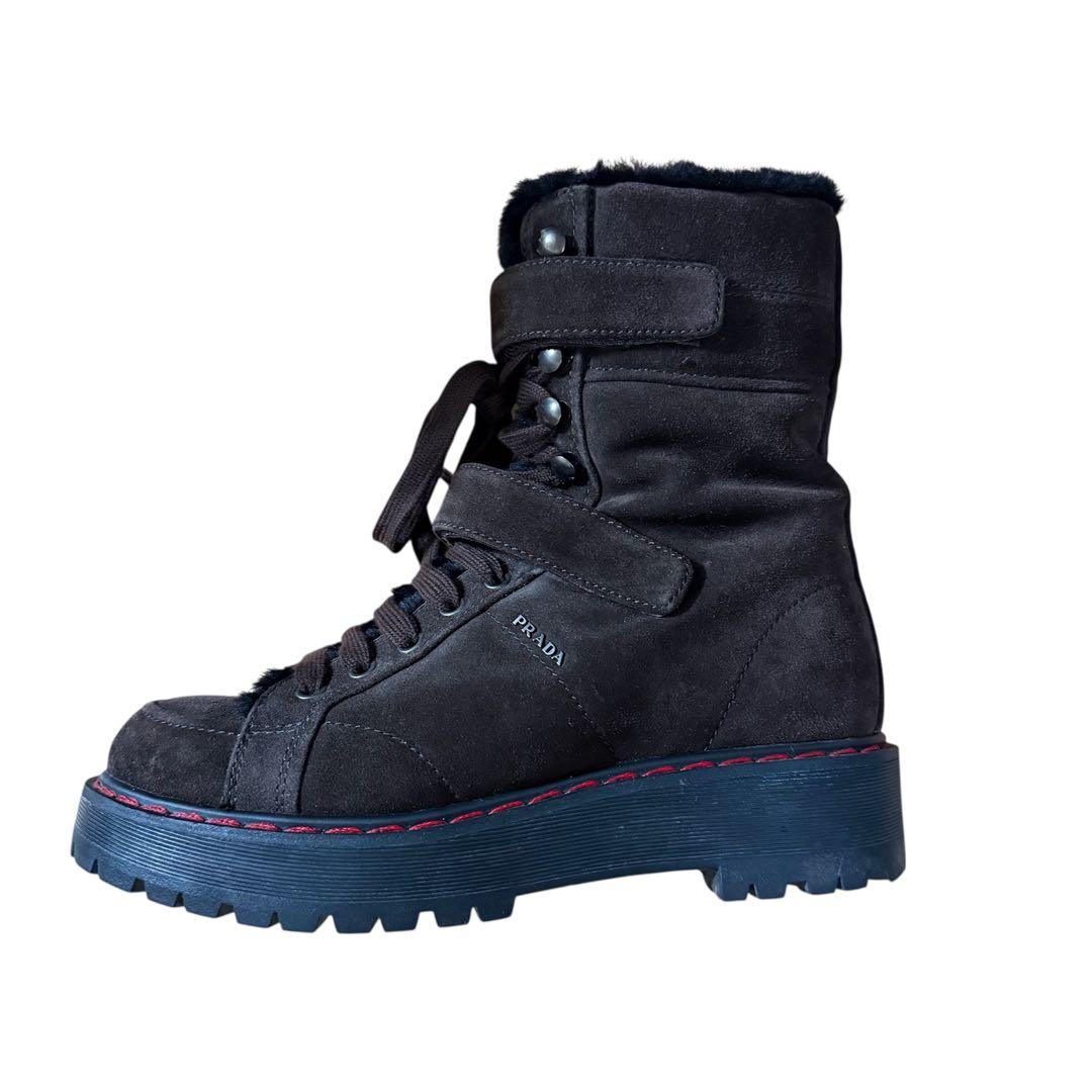 PRADA プラダ ハイブランド ブランド ブーツ 靴 スニーカー スエード