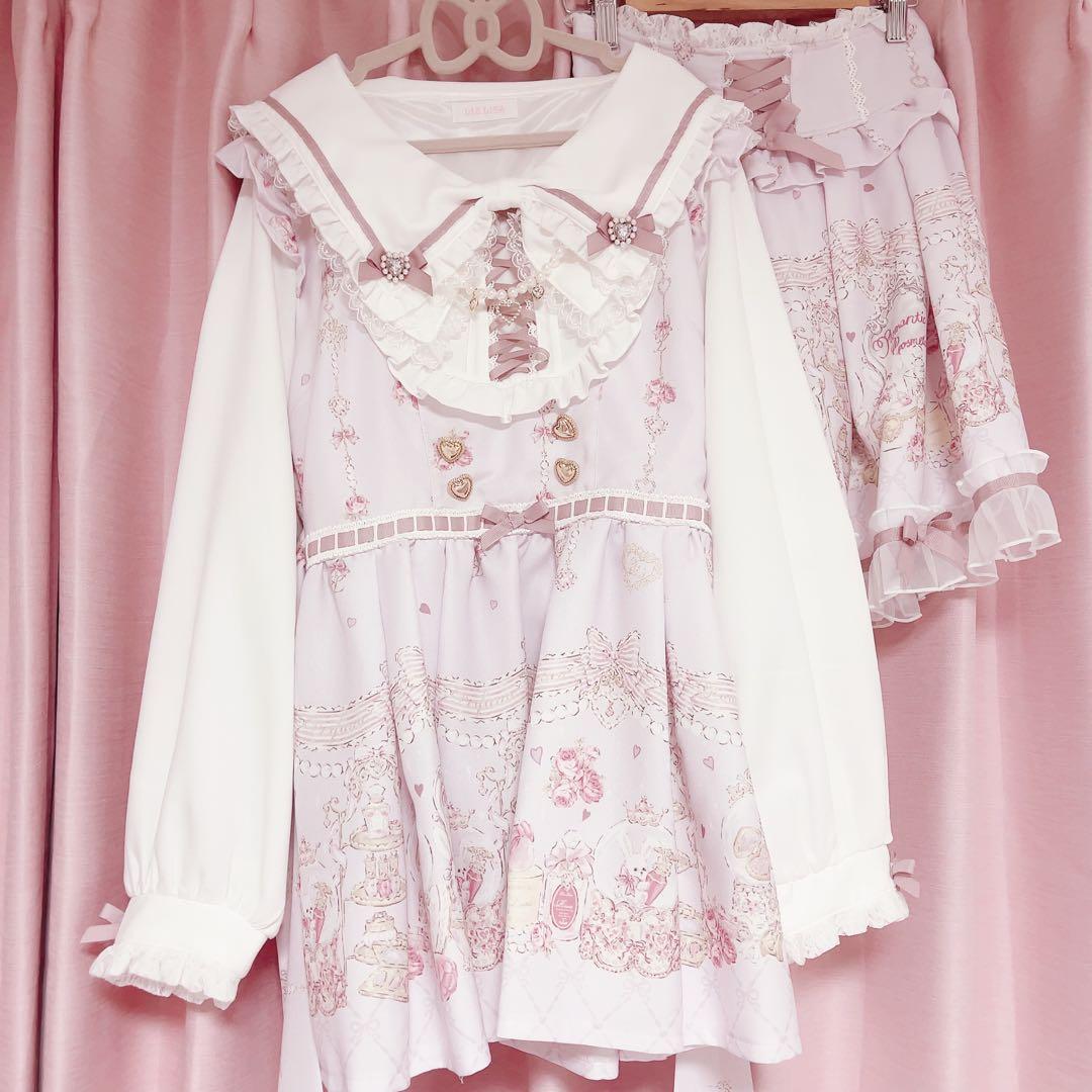 lizlisa Romantic Cosmetics柄 セットアップ ピンク - メルカリ