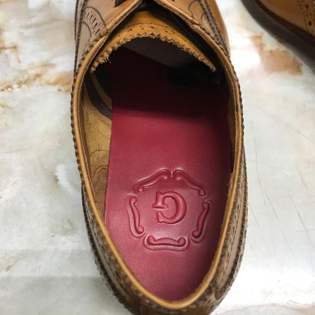 グレンソンウイングチップ革靴。新品未使用サイズ7。 - メルカリ