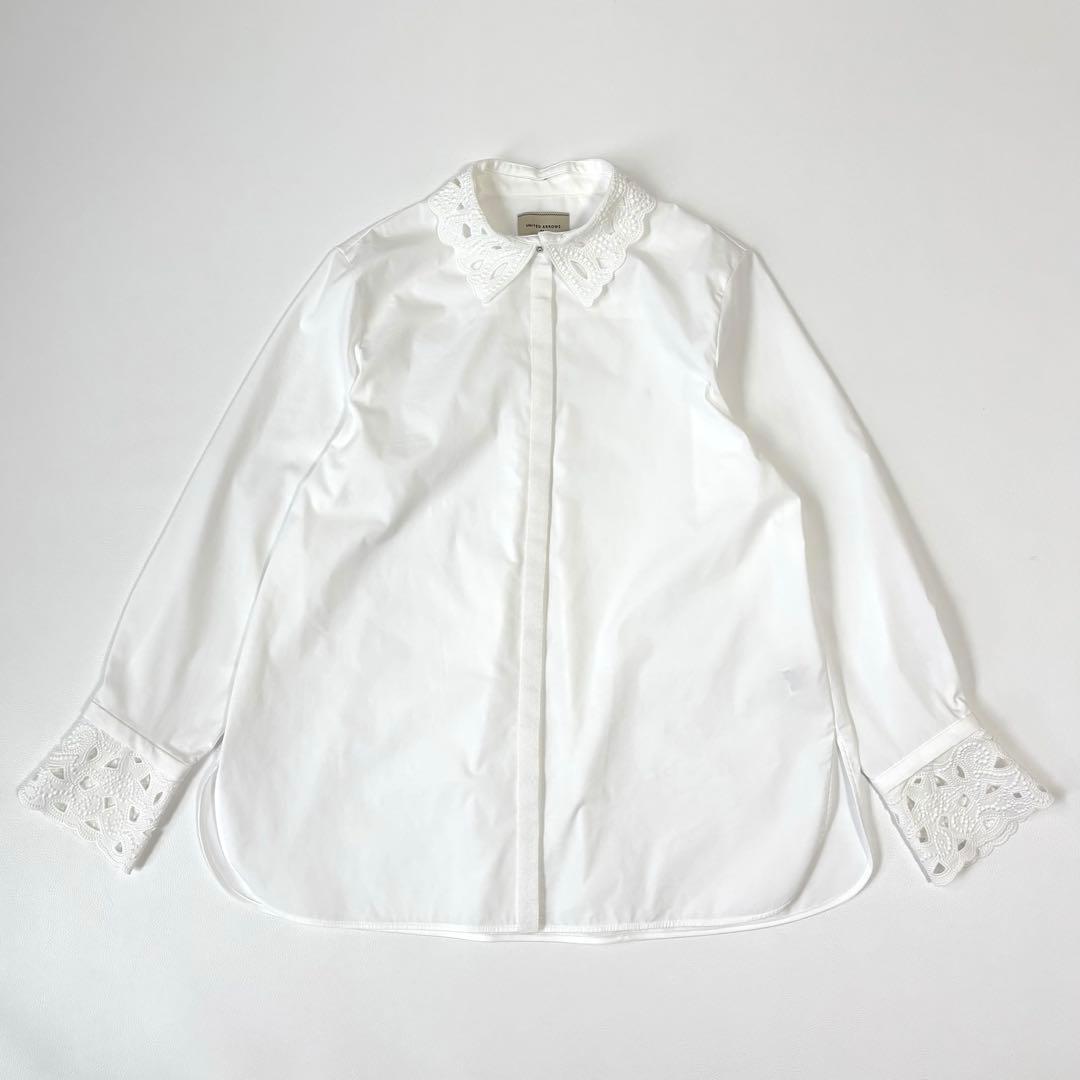 ユナイテッドアローズ エンブロイダリーカラーシャツ | Shop at