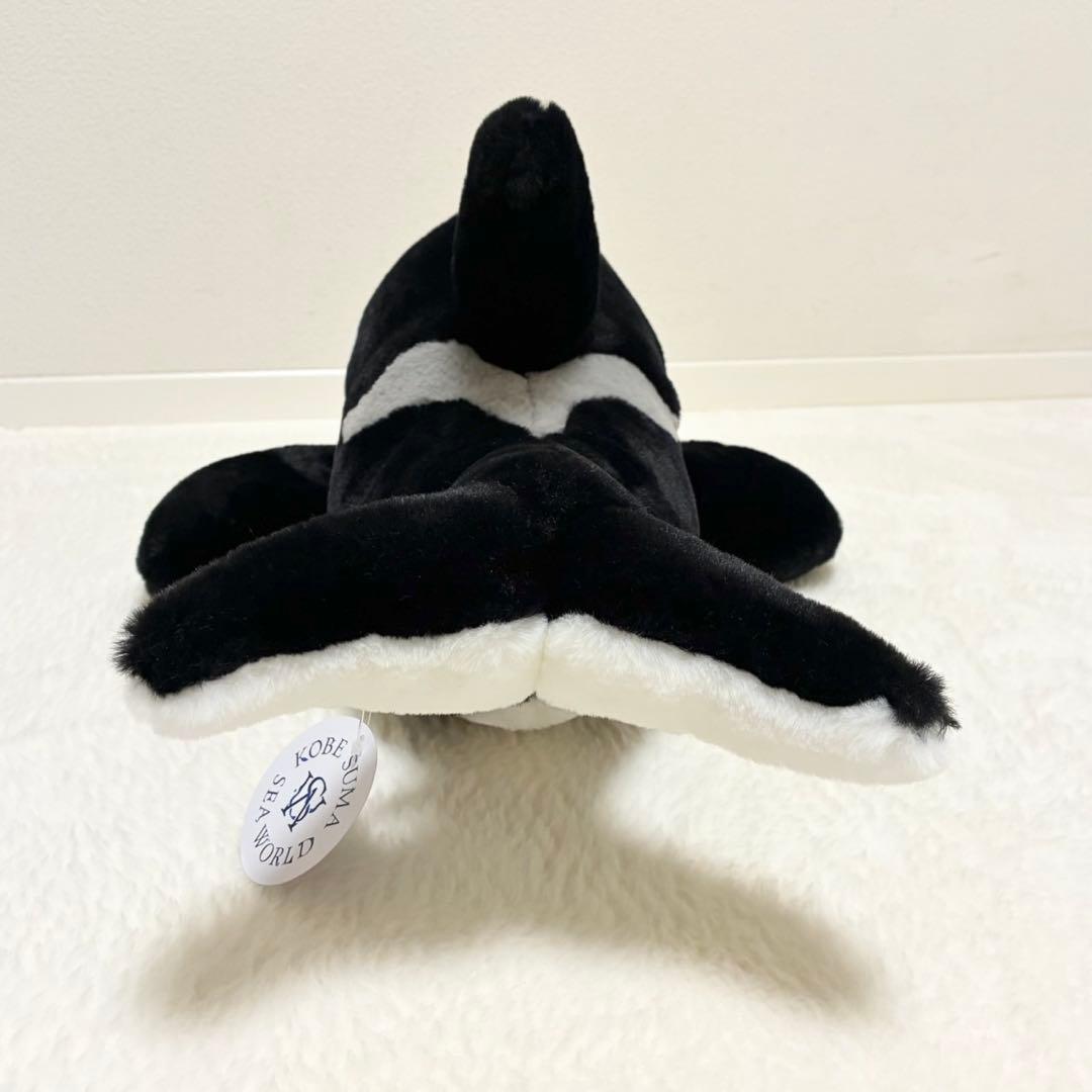 新品】神戸須磨シーワールド ふわふわシャチ ぬいぐるみL 約55×30cm