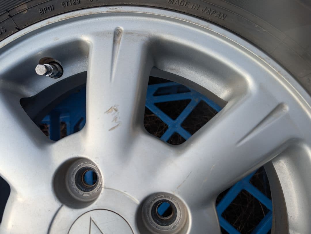 ①中古品 ダイハツタント2024製タイヤ付き純正ホイール4本セットの2