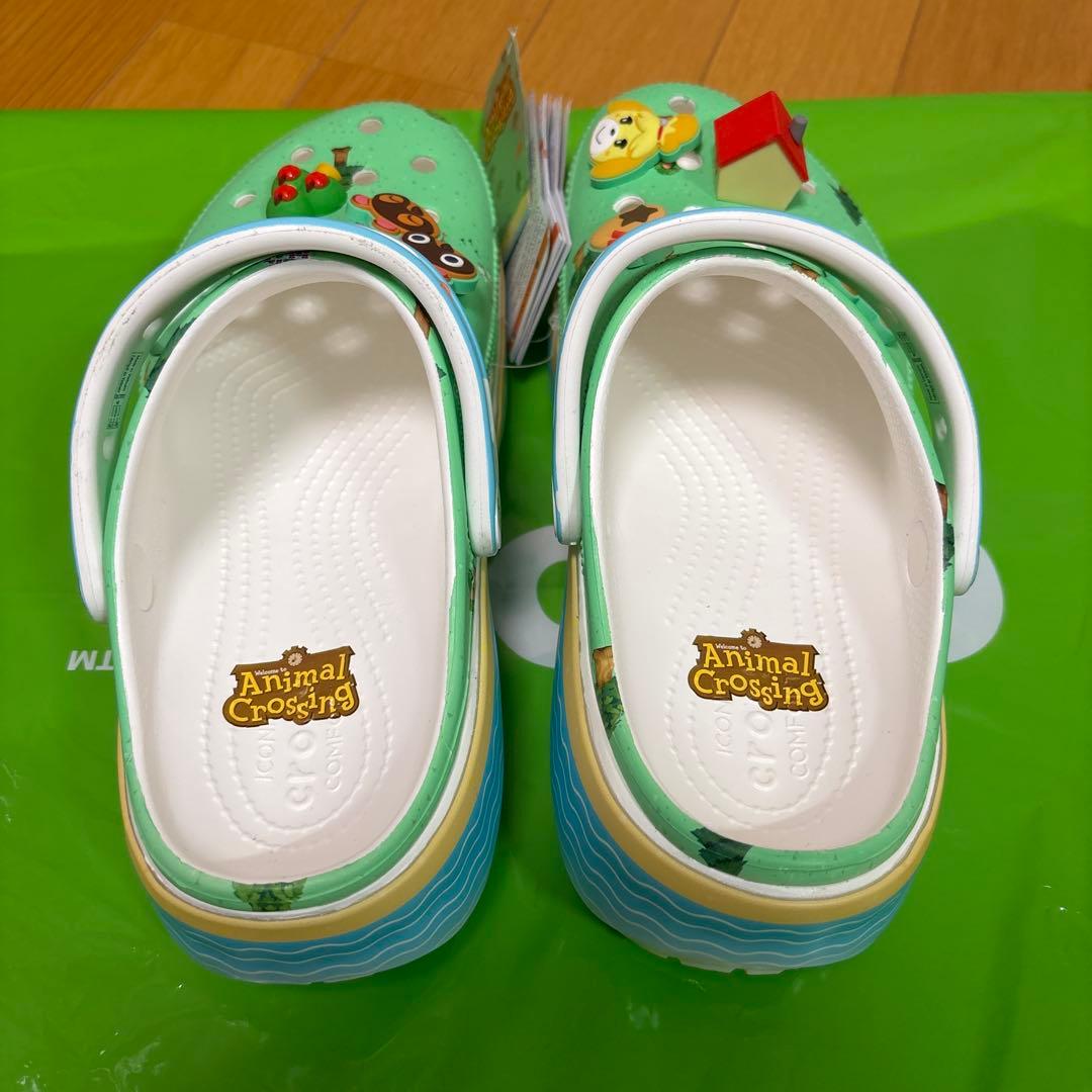 最安値 どうぶつの森 コラボ クロックスプラットフォーム クロッグ