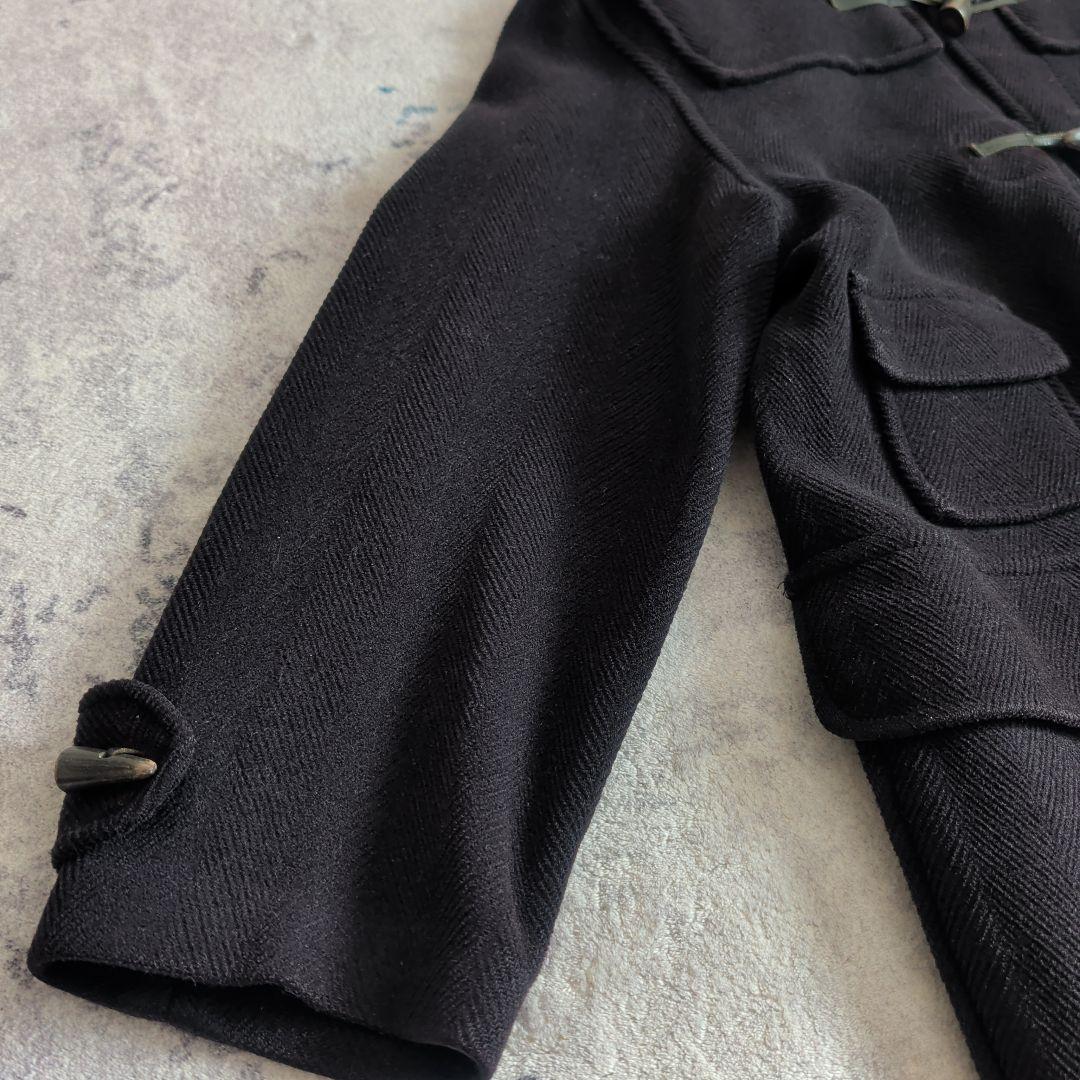 90s グローバーオール キングストン ダッフルコート ヘリンボーン 黒 L