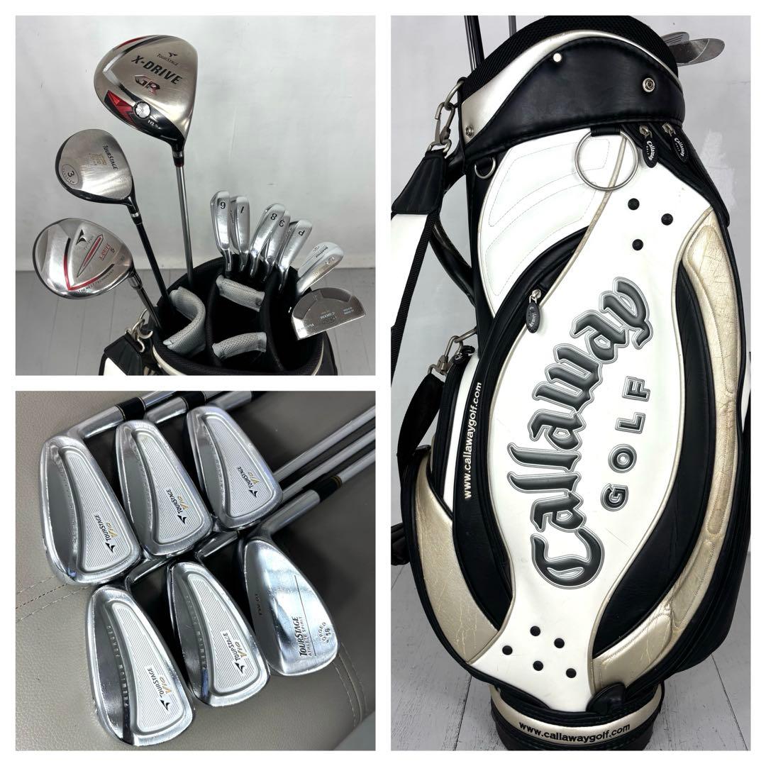 本格派 メンズゴルフクラブ 10本 フルセット ゴルフセット 豪華 お試しセット WORLD EAGLE ゴルフクラブセット ワールドイーグル メンズ WE-G510 16