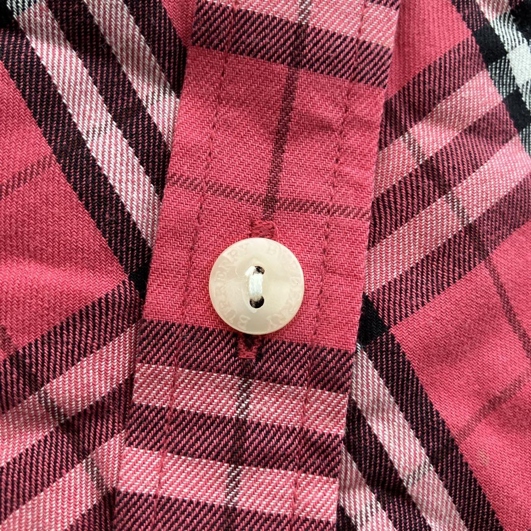 バーバリー ノバチェック シャツ ピンク L - メルカリ