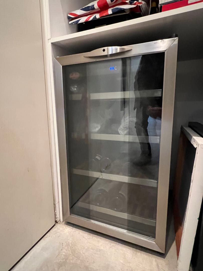 ガラス扉 ワインセラー ステンレスドア ワインセラー 16本 ガラス扉 日本酒セラー 焼酎セラー 静音 1ドア