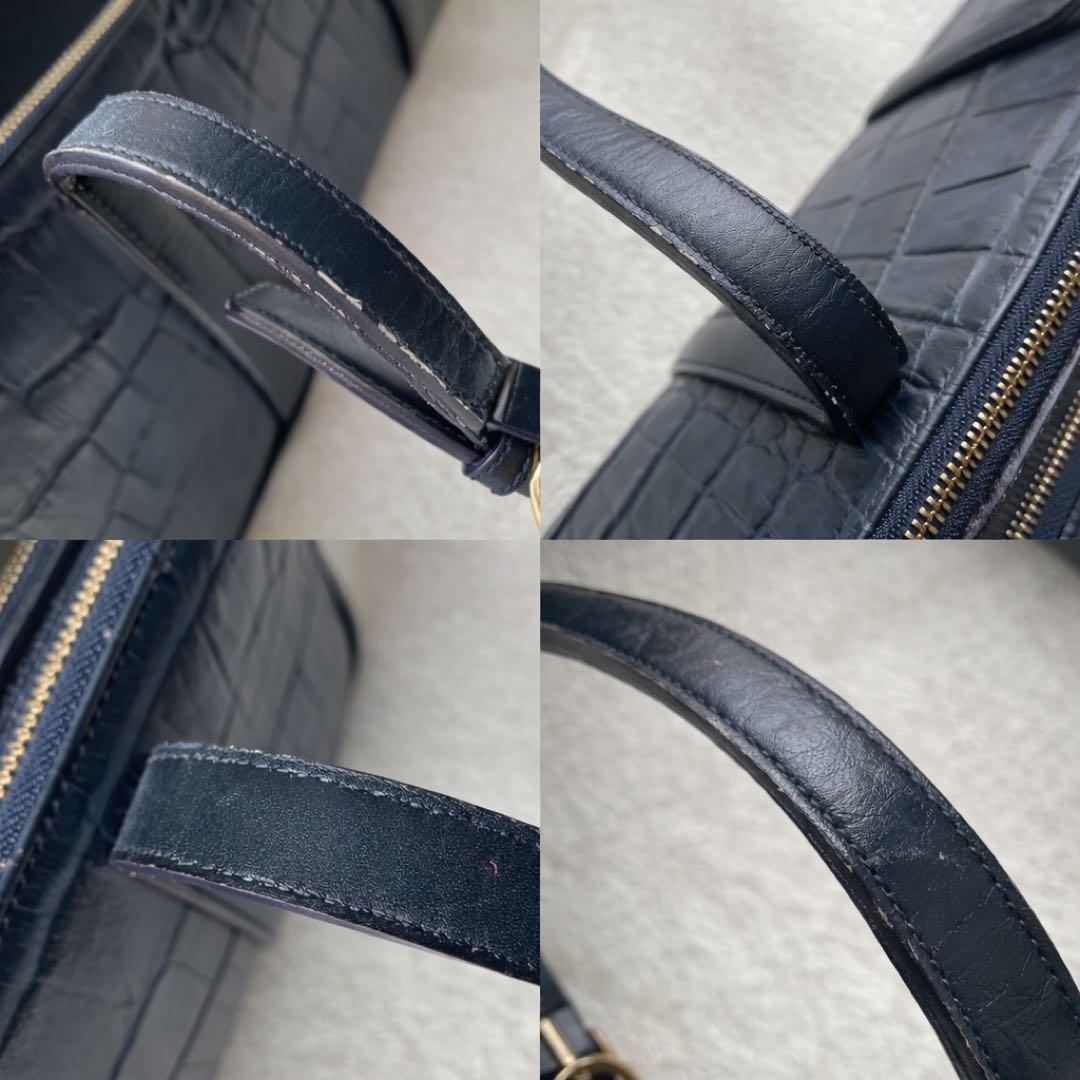 Roberta di Camerino クロコ型押し ショルダーバッグ ボストン - メルカリ