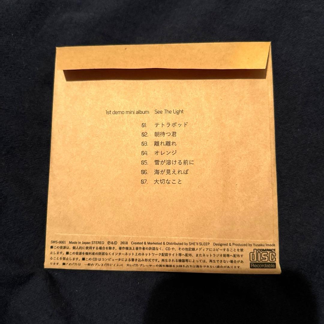 SHE'll SLEEP See The Light 廃盤 デモCD - メルカリ
