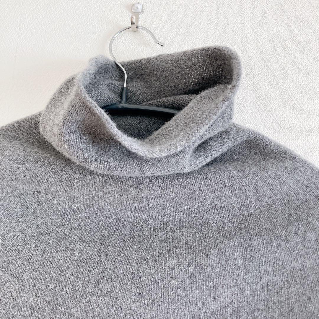 evam eva ウール セーブル タートル ニット スヌード グレー